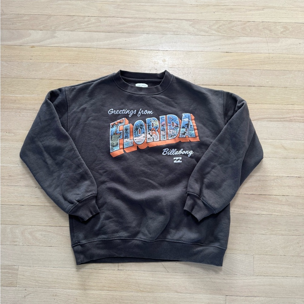 Billabong grey Florida Crewneck Sweater size small